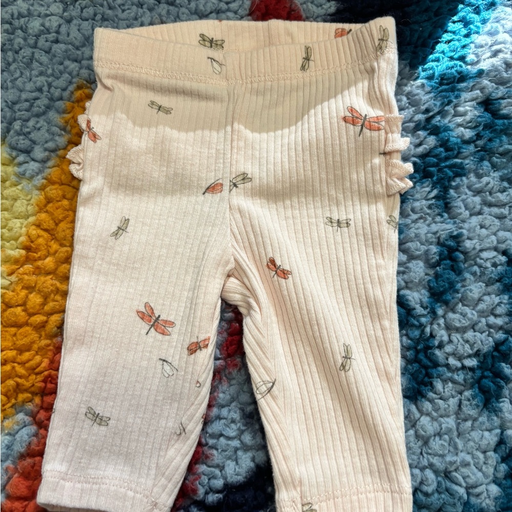 Dragonfly Print Baby Casual Bottoms